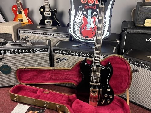 Gibson SG Standard 3 Vibrola Sideways