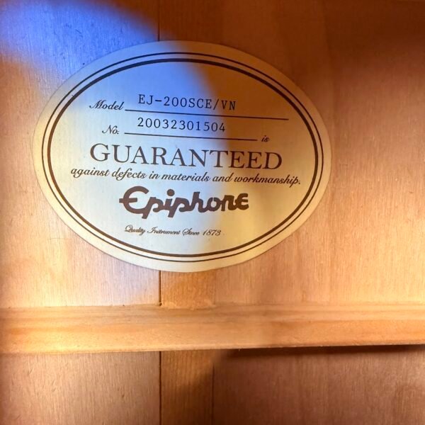Epiphone EJ-200 SCE Gold - Vintage Natural